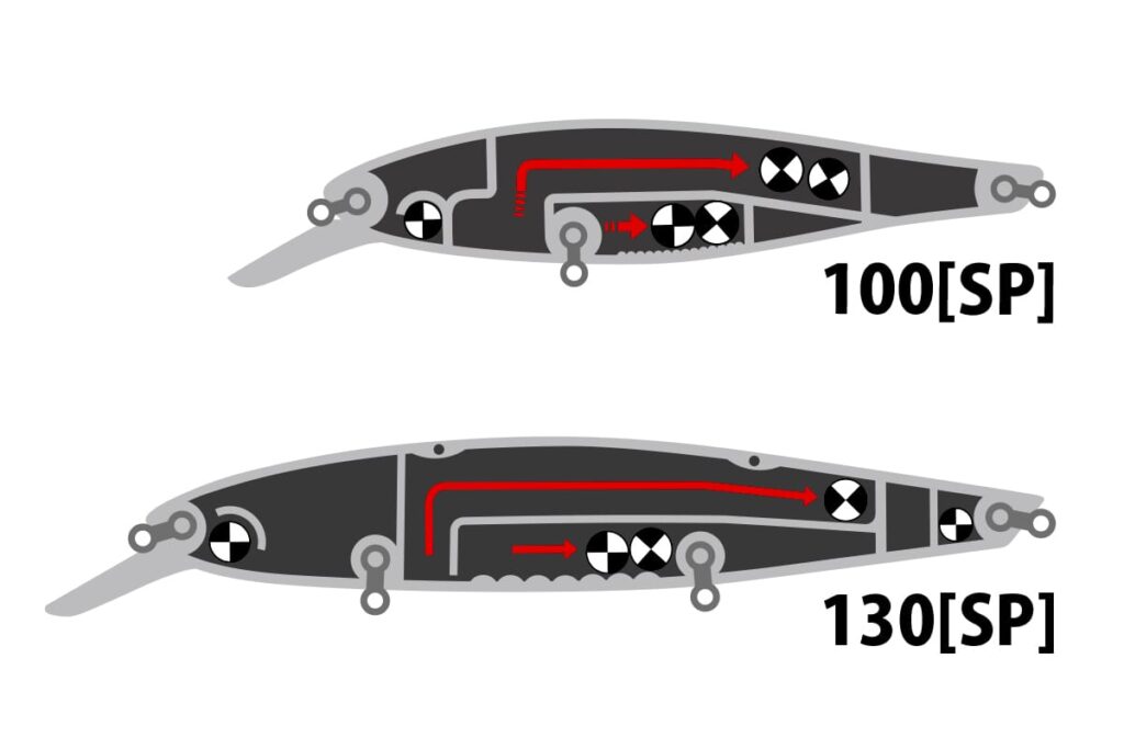 deps-balisong-minnow-sp-WEIGHT SETTING & INNER STRUCTURE